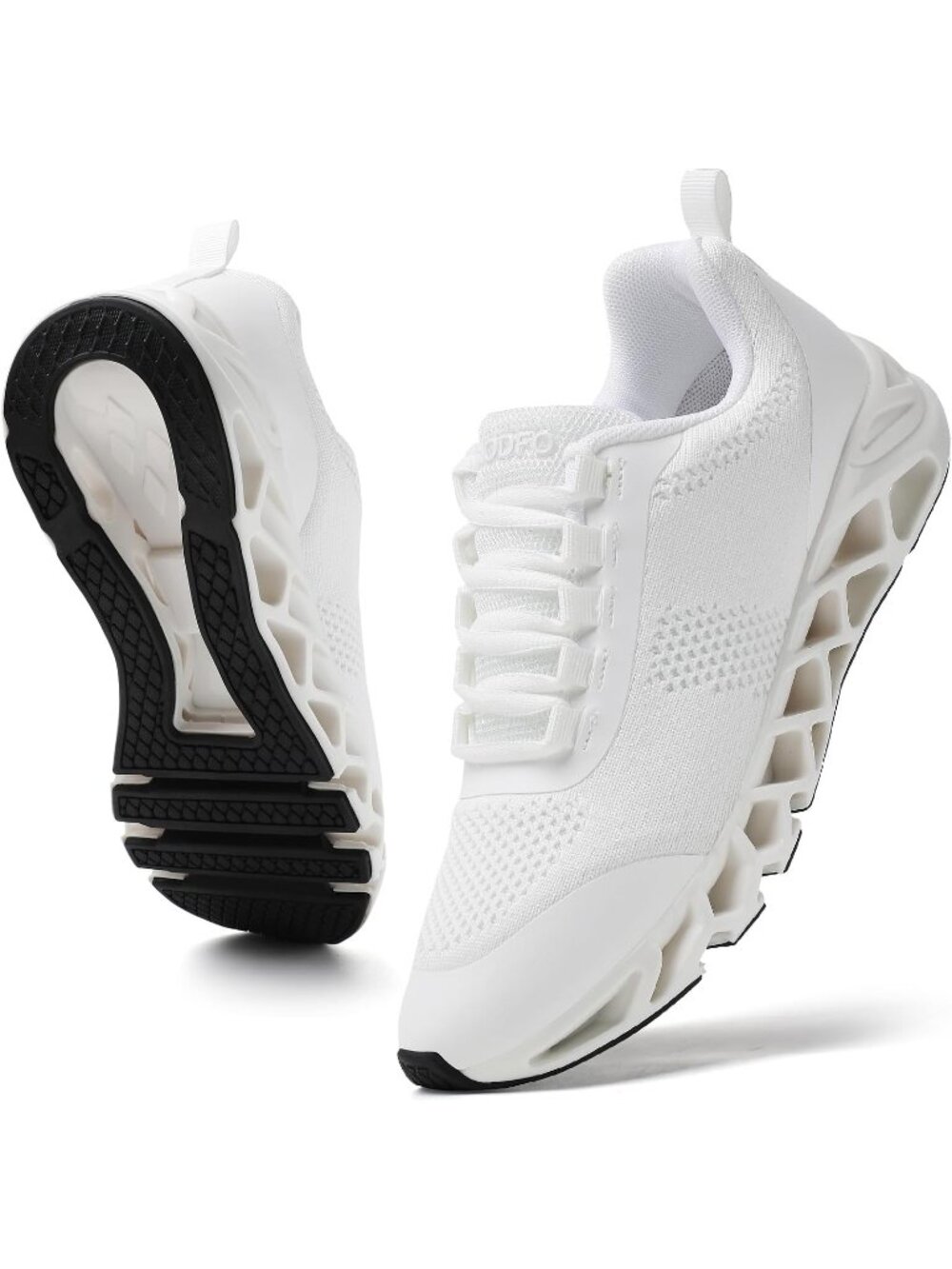 Women's White High Upper Sneakers Breathable Athletic Basketball Shoes